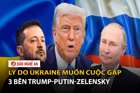 Lý do Ukraine muốn cuộc gặp 3 bên Trump -Putin - Zelensky