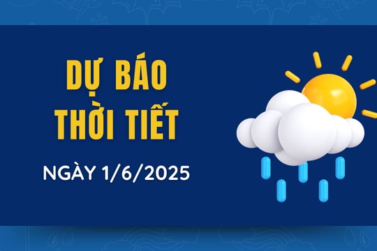 Dự báo thời tiết ngày 1/6/2025: Miền Bắc bước vào đợt nắng nóng đầu tháng 6