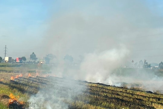 Khói rơm rạ vẫn ám ảnh sau mỗi vụ mùa