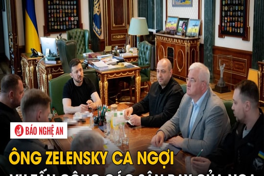 Ông Zelensky ca ngợi vụ tấn công các sân bay của Nga