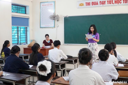 Sáng nay (4/6), thí sinh Nghệ An bước vào môn thi cuối của Kỳ thi tuyển sinh vào lớp 10