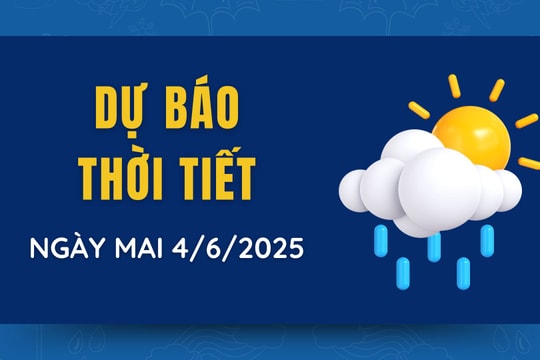 Thời tiết ngày mai 4/6: Bắc Bộ dịu nhiệt nhờ mưa, Trung Bộ tiếp tục nắng nóng