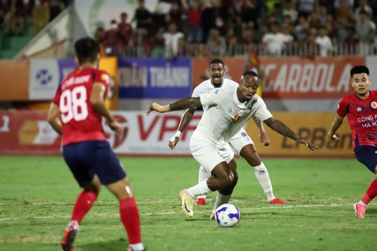 Công an Hà Nội thắng Quy Nhơn Bình Định, nhóm đua trụ hạng được hưởng lợi