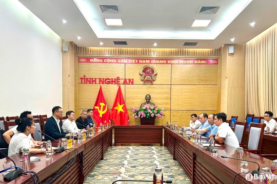 Suzhou Enterprise Association (China) surveys investment environment in Nghe An