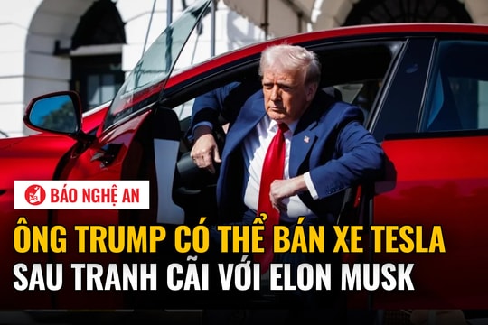 Ông Trump có thể bán xe Tesla sau tranh cãi với Elon Musk