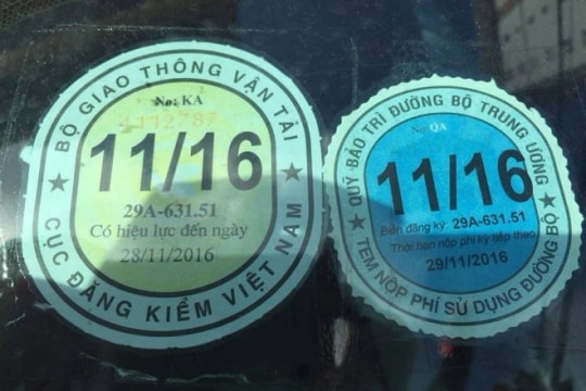 Đề xuất bãi bỏ tem nộp phí sử dụng đường bộ dán trên kính xe ôtô