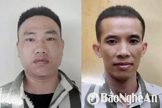 Cảnh sát giao thông Nghệ An kịp thời bắt giữ hai phạm nhân đặc biệt nguy hiểm trốn khỏi Trại giam Thanh Xuân