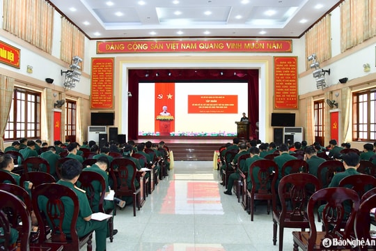 Bộ CHQS tỉnh tập huấn số hóa hồ sơ, kết quả giải quyết thủ tục hành chính