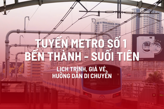 Giá vé, lộ trình Metro số 1 Bến Thành - Suối Tiên