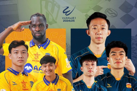 Các trận đấu tâm điểm tại vòng 25 V.League 2024/25