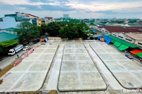 Chậm tiến độ dự án nâng cấp khu vực đình Tây chợ Vinh