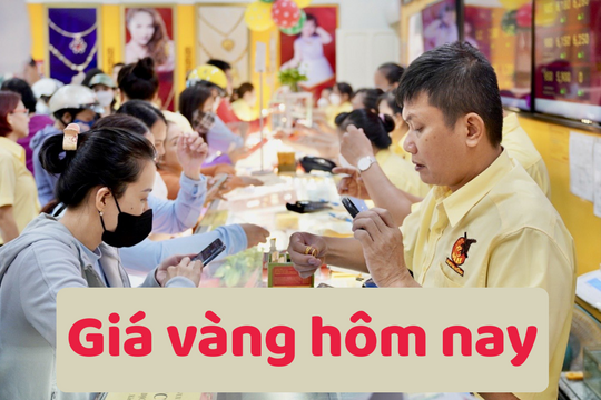 Giá vàng hôm nay 13/6/2025: Vàng trong nước tăng cao hơn vàng thế giới 8 triệu đồng