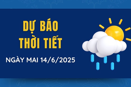 Dự báo thời tiết ngày 14/6/2025: Nắng nóng diện rộng bao trùm Bắc và Trung Bộ