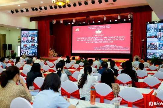 Dự kiến cơ quan MTTQ cấp xã có 8 đến 10 biên chế