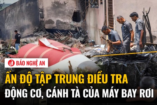 Ấn Độ tập trung điều tra động cơ, cánh tà của máy bay rơi