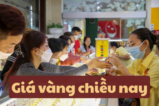Giá vàng chiều nay 14/6/2025: Vàng trong nước tăng vượt 120 triệu, vàng thế giới tăng cao nhất tháng 6