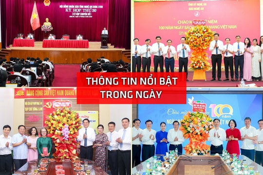 Nghệ An: Thông tin nổi bật ngày 17/6