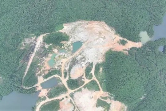 Vi phạm trong khai thác khoáng sản, một doanh nghiệp bị phạt gần 800 triệu đồng