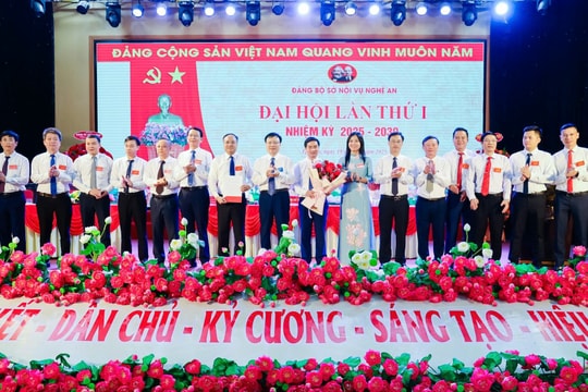 Đồng chí Nguyễn Viết Hưng giữ chức Bí thư Đảng ủy Sở Nội vụ Nghệ An