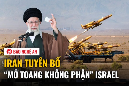 Iran tuyên bố 'mở toang không phận' Israel