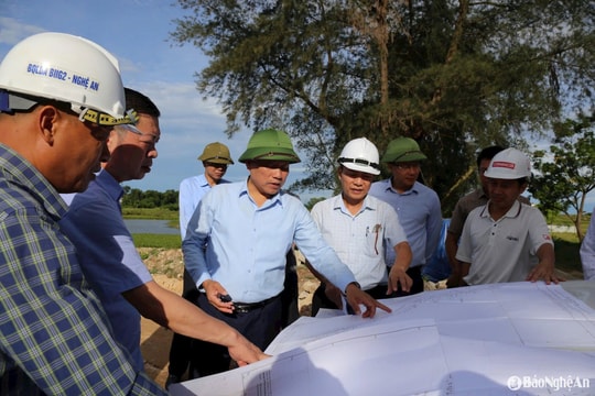 Lãnh đạo tỉnh Nghệ An kiểm tra Dự án Hạ tầng cơ bản cho phát triển toàn diện 4 tỉnh Bắc miền Trung