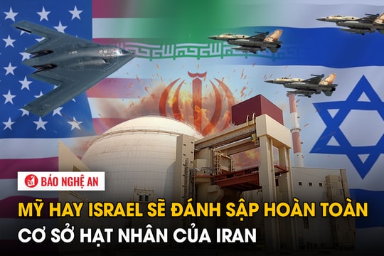 Mỹ hay Israel sẽ đánh sập hoàn toàn cơ sở hạt nhân của Iran