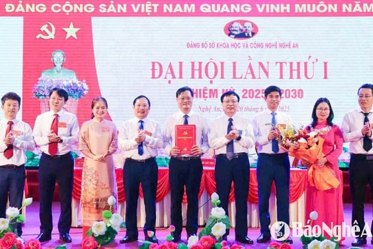 Đại hội Đảng bộ Sở Khoa học và Công nghệ Nghệ An nhiệm kỳ 2025-2030