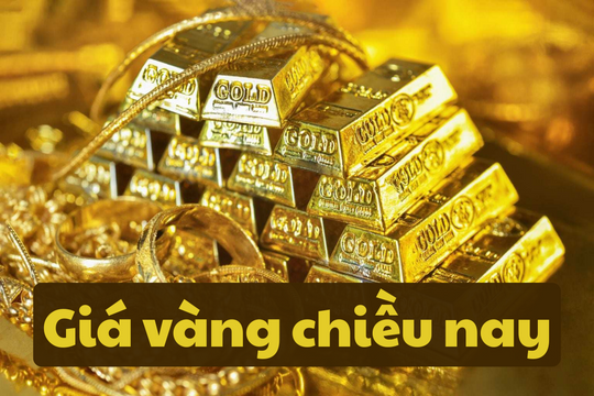 Giá vàng chiều nay 22/6/2025: Giá vàng giảm nhẹ do áp lực chốt lời