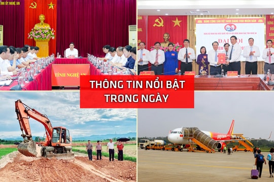 Nghệ An: Thông tin nổi bật ngày 23/6