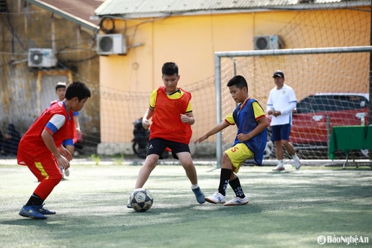 38 cầu thủ U10 lọt vào vòng 2 trong đợt tuyển sinh của Sông Lam Nghệ An