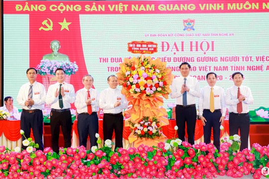 Nghệ An tổ chức Đại hội Thi đua yêu nước trong đồng bào Công giáo lần thứ VI