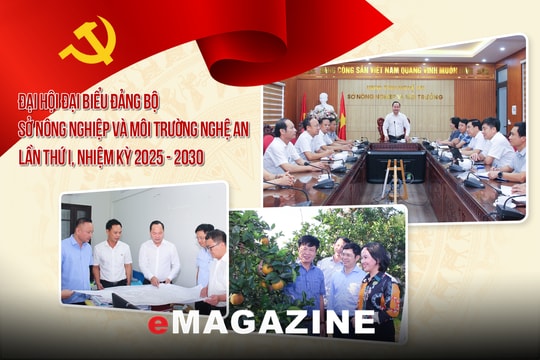 Đại hội đại biểu Đảng bộ Sở Nông nghiệp và Môi trường Nghệ An lần thứ I, nhiệm kỳ 2025 - 2030: Đoàn kết, khát vọng, hành động để phát triển bền vững