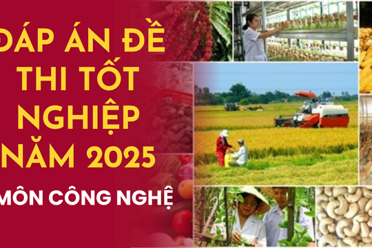 Đề thi môn Công nghệ công nghiệp thi tốt nghiệp THPT 2025