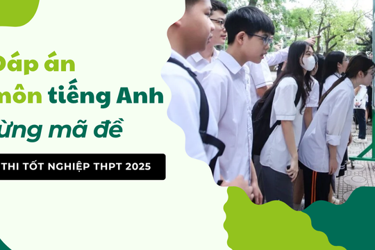 Đề thi môn tiếng Anh thi tốt nghiệp THPT 2025