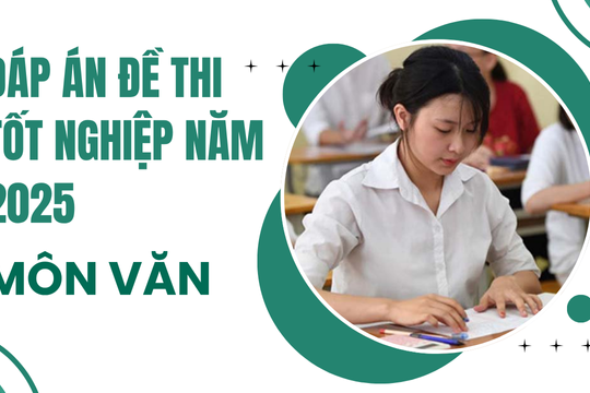 Đáp án đề thi môn Ngữ văn đề thi tốt nghiệp THPT 2025 theo chương trình hiện hành