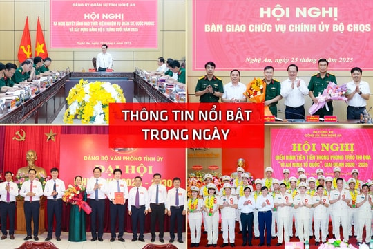 Nghệ An: Thông tin nổi bật ngày 25/6