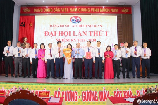 Đảng bộ Sở Tài chính Nghệ An đại hội đại biểu lần thứ nhất, nhiệm kỳ 2025 - 2030