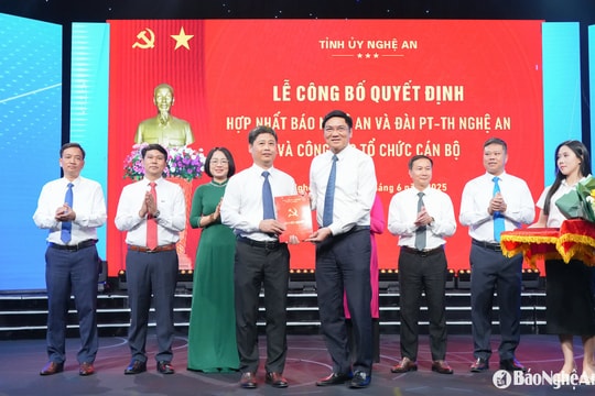 Đồng chí Trần Minh Ngọc giữ chức Tổng Biên tập Báo và Đài Phát thanh - Truyền hình Nghệ An