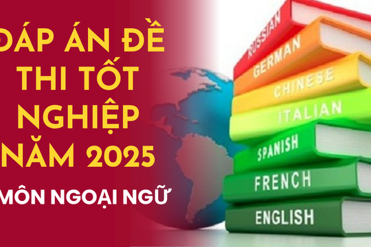 Đáp án môn tiếng Anh mã đề 1141 thi tốt nghiệp THPT 2025