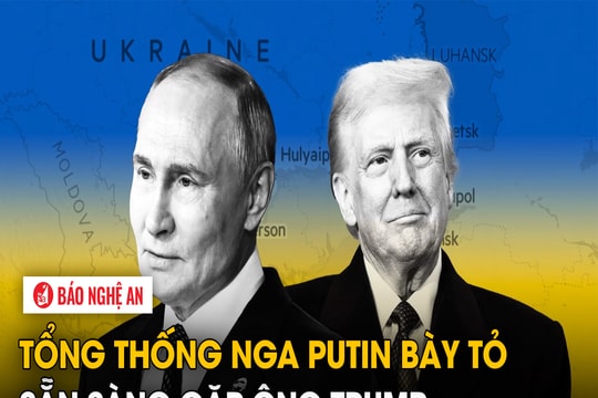 Tổng thống Nga Putin bày tỏ sẵn sàng gặp ông Trump