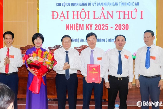 Đại hội lần thứ I, Chi bộ Cơ quan Đảng ủy UBND tỉnh Nghệ An