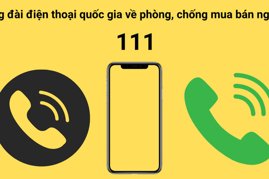 Tổng đài 111 chính thức tiếp nhận tin báo hành vi mua bán người