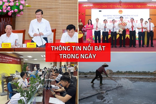 Nghệ An: Thông tin nổi bật ngày 1/7