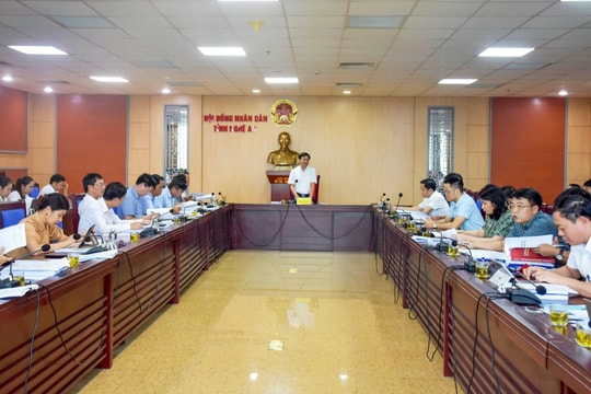 Ban Kinh tế - Ngân sách HĐND tỉnh Nghệ An thẩm tra nội dung các dự thảo Nghị quyết