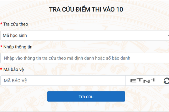 Hướng dẫn link tra cứu điểm thi lớp 10 Hà Nội năm 2025-2026