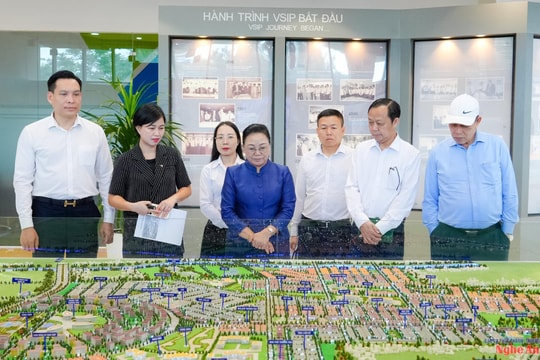 Đại sứ Đặc mệnh Toàn quyền nước CHDCND Lào tại Việt Nam thăm Khu công nghiệp VSIP Nghệ An