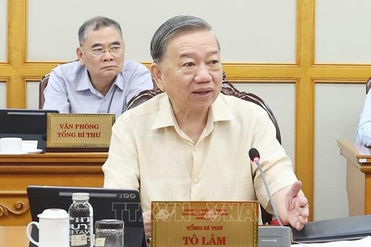 Tổng Bí thư Tô Lâm: Kịp thời tháo gỡ khó khăn, vướng mắc khi vận hành bộ máy mới
