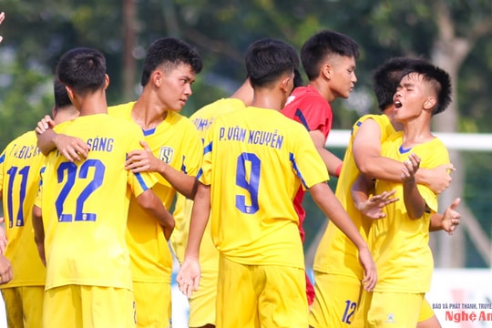Giành 1 điểm trước U15 PVF, U15 Sông Lam Nghệ An chính thức vào vòng chung kết Giải U15 Quốc gia trước 2 lượt đấu