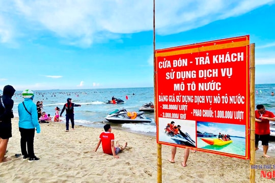 Phường Cửa Lò chấn chỉnh hoạt động mô tô nước