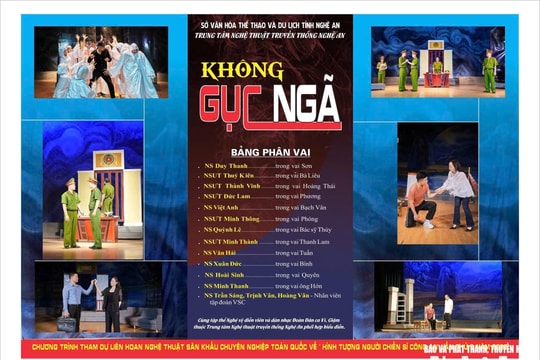 Nghệ An đoạt 2 HCV tại Liên hoan nghệ thuật sân khấu chuyên nghiệp về hình tượng chiến sĩ công an